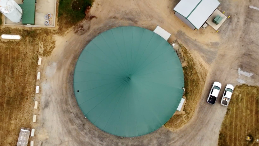 Aerial photo of digester